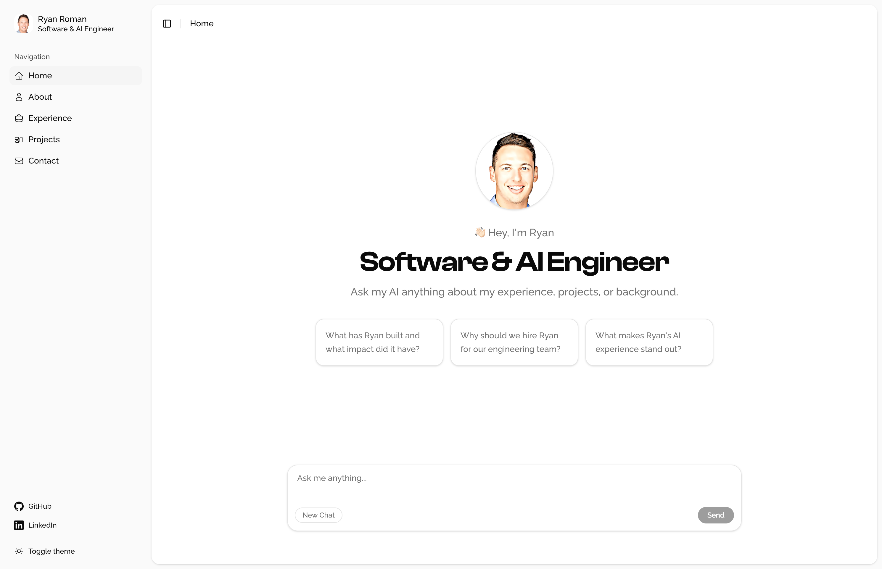 Ryan Roman — Software Engineer & AI Engineer